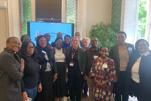Image shows academics and senior leaders at the Breaking Barriers to Black Academia: High Quality Research event